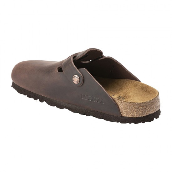 BIRKENSTOCK LEATHER BOSTON LEOI HABANA