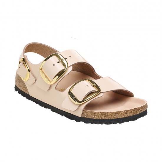 BIRKENSTOCK LEATHER MILANO BB LENA H SHINE NEW BEI