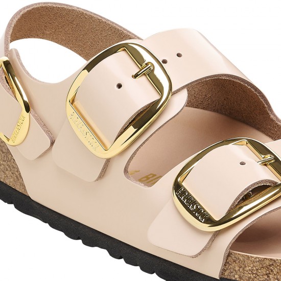 BIRKENSTOCK LEATHER MILANO BB LENA H SHINE NEW BEI