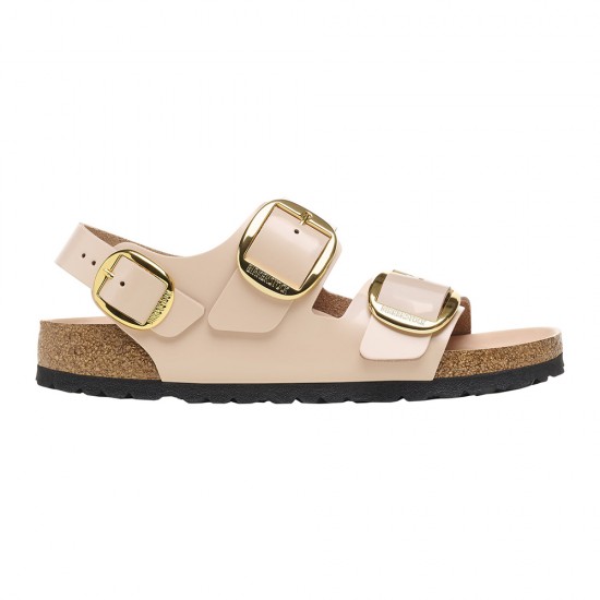 BIRKENSTOCK LEATHER MILANO BB LENA H SHINE NEW BEI