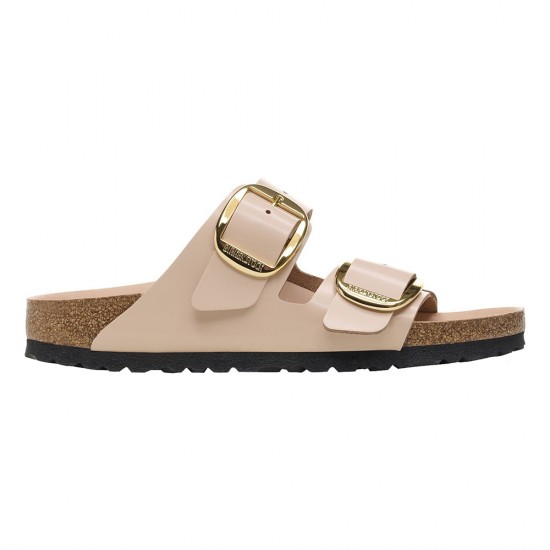 BIRKENSTOCK LEATHER ARIZONA BB H SHINE NEW BEIGE