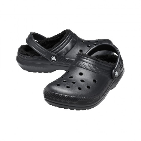 CROCS CLASSIC LINED CLOG BLACK-BLACK