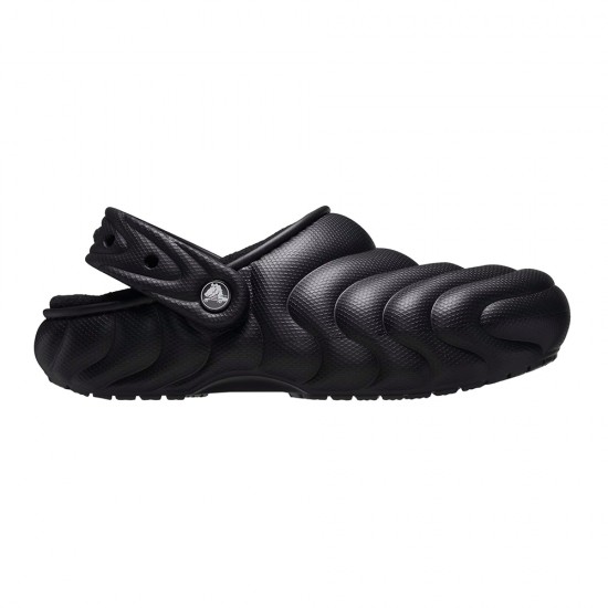 CROCS CLASSIC LINED OVERPUFF CLOG BLACK