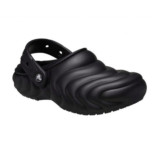 CROCS CLASSIC LINED OVERPUFF CLOG BLACK