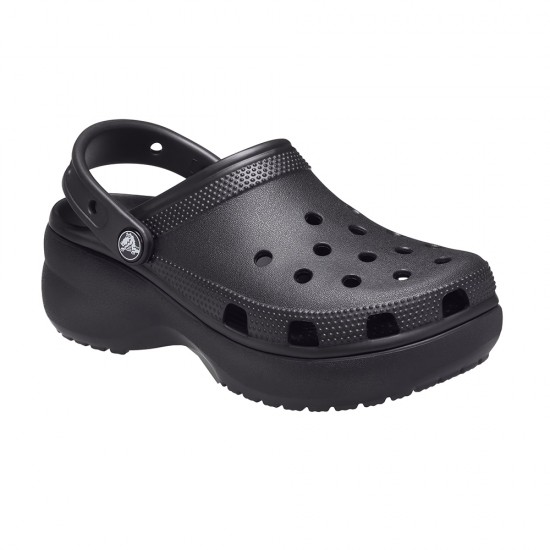 CROCS CLASSIC PLATFORM CLOG BLACK