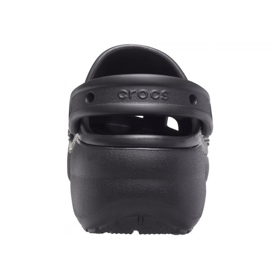 CROCS CLASSIC PLATFORM CLOG BLACK