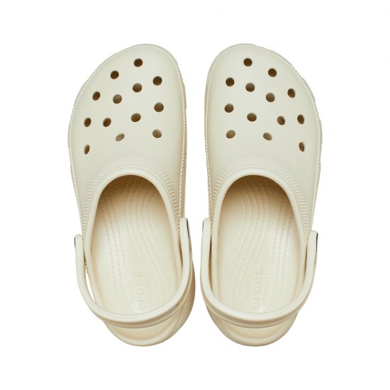 CROCS CLASSIC PLATFORM CLOG BONE