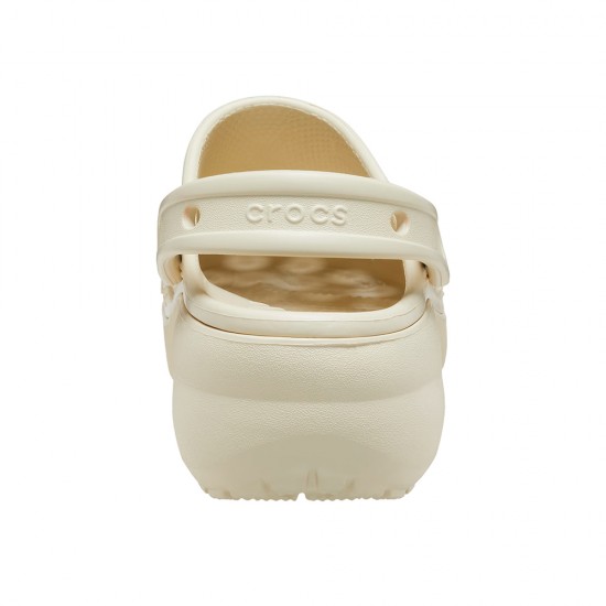 CROCS CLASSIC PLATFORM CLOG BONE