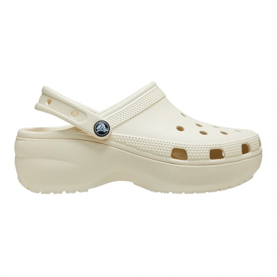 CROCS CLASSIC PLATFORM CLOG BONE