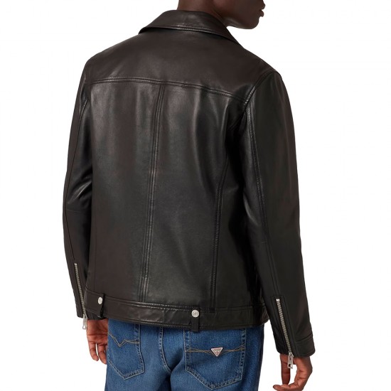 GUESS LEATHER JACKET ΜΠΟΥΦΑΝ ΑΝΔΡΑΣ