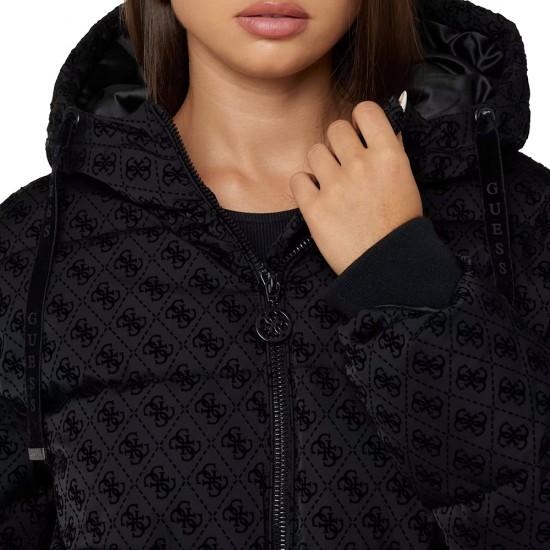 GUESS DAISY PUFFER LOGO FL ΜΠΟΥΦΑΝ ΓΥΝΑΙΚΑ