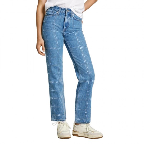 PEPE JEANS STRAIGHT JEANS HW GLITTER 30 ΓΥΝΑΙΚΑ