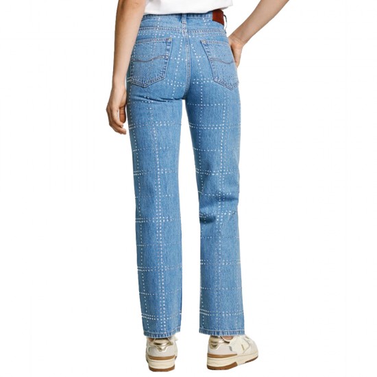 PEPE JEANS STRAIGHT JEANS HW GLITTER 30 ΓΥΝΑΙΚΑ