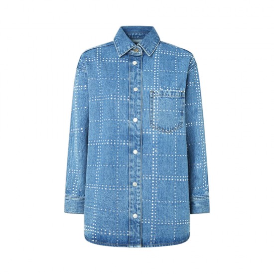 PEPE JEANS OVERSHIRT GLITTER ΠΟΥΚΑΜΙΣΟ ΓΥΝΑΙΚΕΙΟ