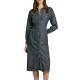 PEPE JEANS MIDI SHIRT DRESS CHARCOAL ΦΟΡΕΜΑ