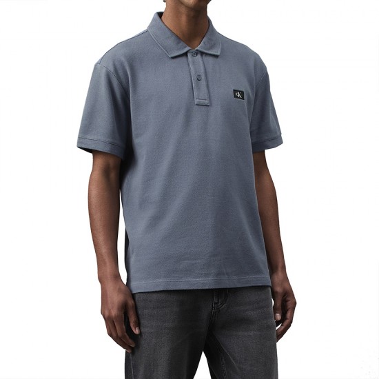 CALVIN KLEIN WOVEN LABEL POLO ΜΠΛΟΥΖΑ