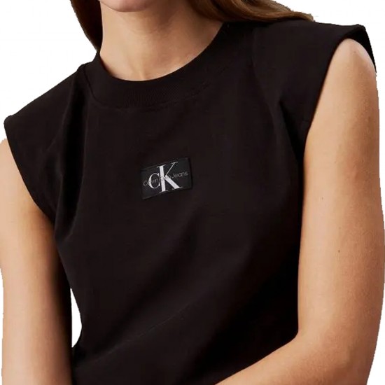 CALVIN KLEIN WOVEN LABEL LOOSE MUSCLE TEE