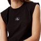 CALVIN KLEIN WOVEN LABEL LOOSE MUSCLE TEE