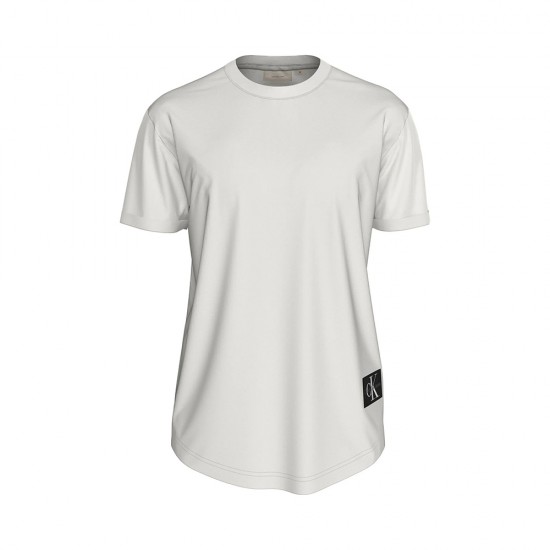 CALVIN KLEIN BADGE TURN UP SLEEVE T-SHIRT