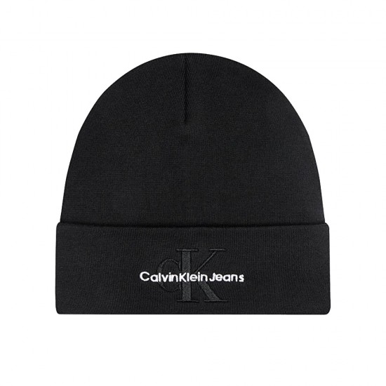 CALVIN KLEIN MONO LOGO EMBRO BEANIE