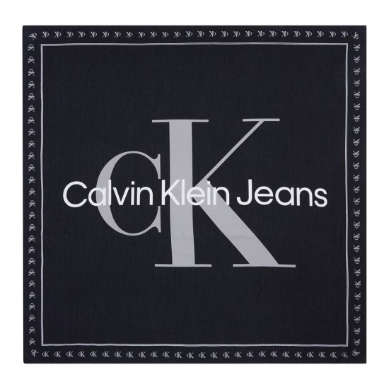 CALVIN KLEIN BOLD MONO LOGO SHAWL 130X130