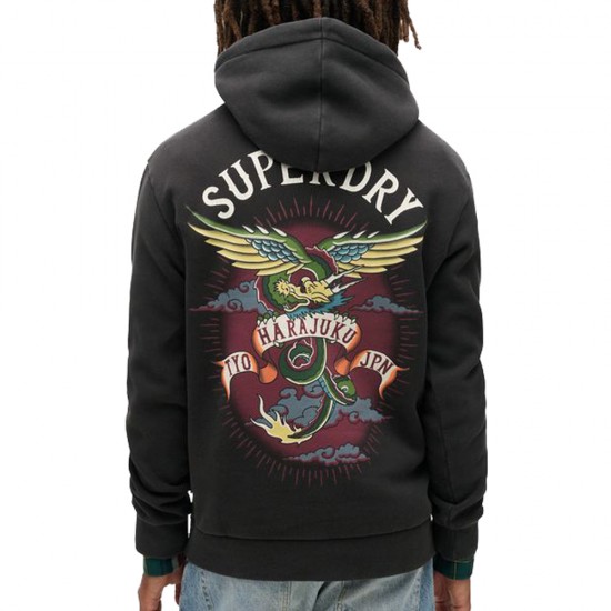 D1 OVIN TATTOO GRAPHIC HOODIE ΦΟΥΤΕΡ ΑΝΔΡΙΚΟ