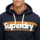 D2 OVIN RETRO STRIPE LOGO HOODIE ΦΟΥΤΕΡ ΑΝΔΡΙΚΟ