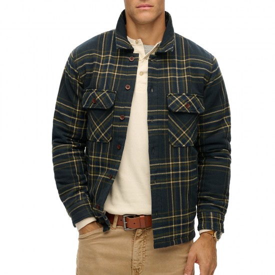 D3 OVIN SURPLUS CHECK QUILT OVERSHIRT ΠΟΥΚΑΜΙΣΟ ΑΝ