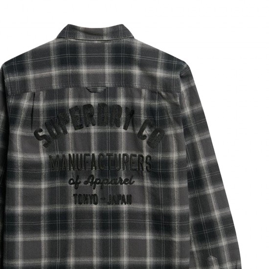 D2 OVIN EMBROIDERED CHECK OVERSHIRT ΠΟΥΚΑΜΙΣΟ ΑΝΔΡ