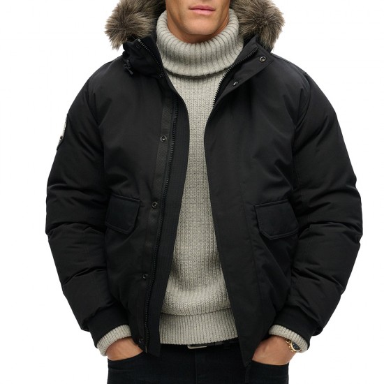 D3 OVIN EVEREST FAUX FUR BOMBER JACKET ΜΠΟΥΦΑΝ ΑΝΔ