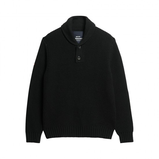 D3 MRCH SHAWL COLLAR JUMPER ΠΛΕΚΤΟ ΑΝΔΡΙΚΟ