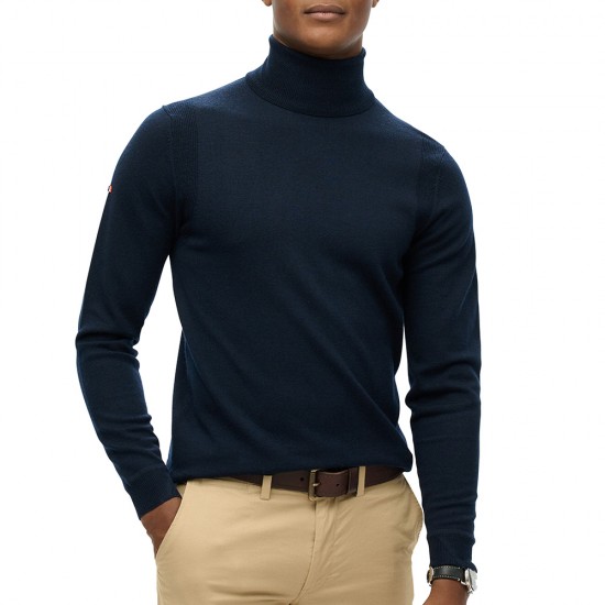 D3 MRCH MERINO ROLL NECK JUMPER ΠΛΕΚΤΟ ΑΝΔΡΙΚΟ