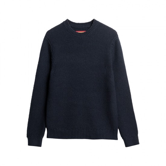 D3 MRCH MERCHANT TEXTURED CREW JUMPER ΠΛΕΚΤΟ ΑΝΔΡΙ