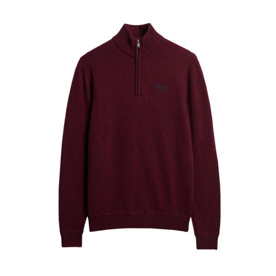 D2 OVIN ESSENTIAL EMB KNIT HALF ZIP ΠΛΕΚΤΟ ΑΝΔΡΙΚΟ