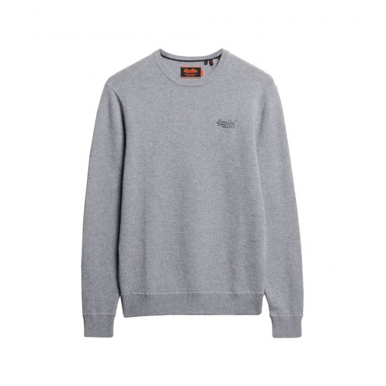 D2 OVIN ESSENTIAL SLIM FIT CREW JUMPER ΠΛΕΚΤΟ ΑΝΔΡ