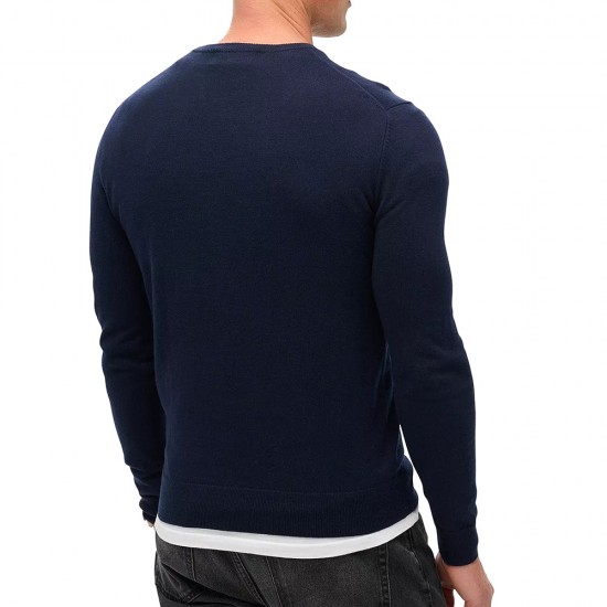 D2 OVIN ESSENTIAL COTTON/CASH JUMPER ΠΛΕΚΤΟ ΑΝΔΡΙΚ