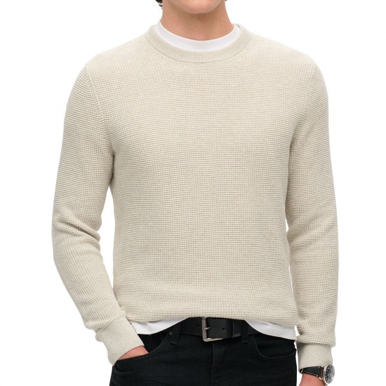 D3 TEXTURED CREW KNIT JUMPER ΠΛΕΚΤΟ ΑΝΔΡΙΚΟ