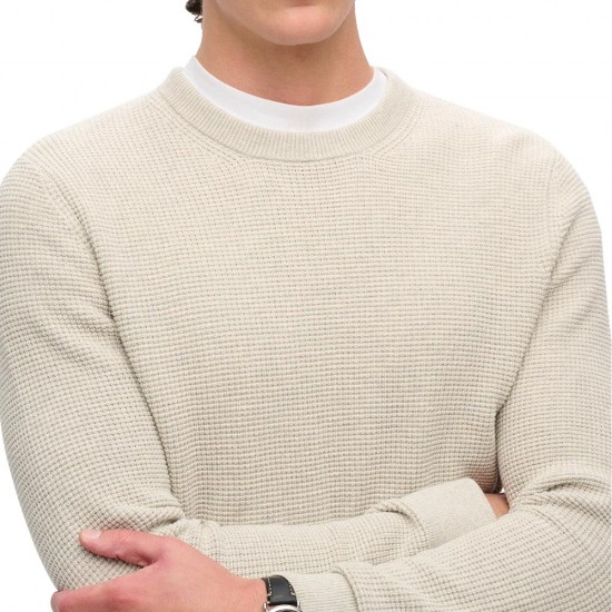 D3 TEXTURED CREW KNIT JUMPER ΠΛΕΚΤΟ ΑΝΔΡΙΚΟ