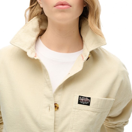 D2 OVIN CHUNKY CORD OVERSHIRT ΠΟΥΚΑΜΙΣΟ ΓΥΝΑΙΚΕΙΟ