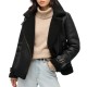 D3 OVIN FAUX SHEARLING AVIATOR JACKET ΜΠΟΥΦΑΝ ΓΥΝΑ