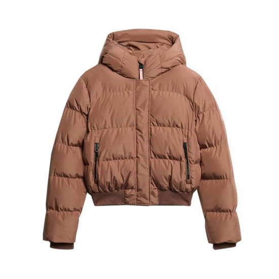 D2 SDCD HOODED SPORTS PUFFER BOMBER ΜΠΟΥΦΑΝ ΓΥΝΑΙΚ