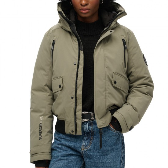 D3 OVIN CITY PADDED BOMBER JACKET ΜΠΟΥΦΑΝ ΓΥΝΑΙΚΕΙ