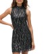 D3 BOUT SVLS SEQUIN A LINE MINI DRESS ΦΟΡΕΜΑ ΓΥΝΑΙ