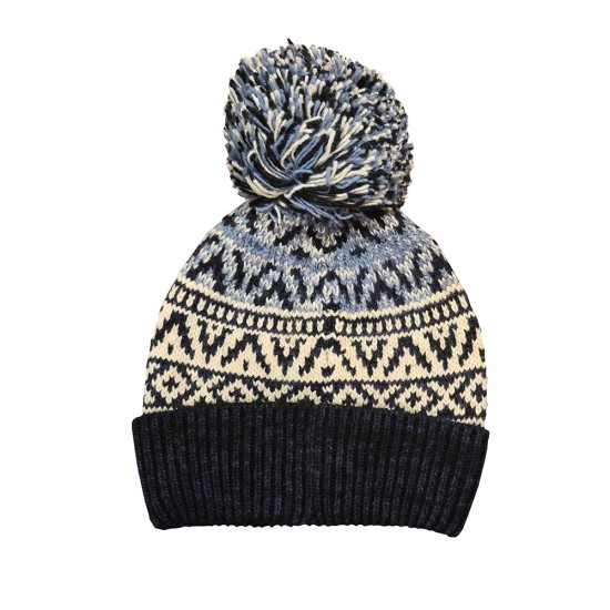 D3 SDNA PATTERN KNITTED BEANIE HAT ΑΞΕΣΟΥΑΡ ΓΥΝΑΙΚ