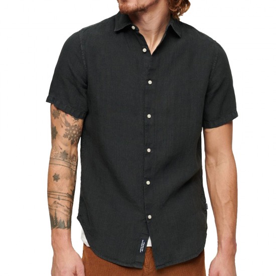 D3 STUD STUDIOS CASUAL LINEN S/S SHIRT ΠΟΥΚΑΜΙΣΟ Α