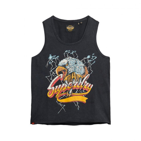 D2 OVIN BIKER ROCK RELAXED TANK ΜΠΛΟΥΖΑ ΑΝΔΡΙΚΟ