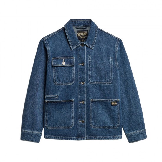 CHN DENIM CHORE JACKET ΜΟΥΦΑΝ ΓΥΝΑΙΚΕΙΟ