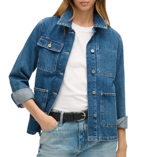 CHN DENIM CHORE JACKET ΜΟΥΦΑΝ ΓΥΝΑΙΚΕΙΟ