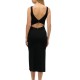 D1 STUD JERSEY TWIST BACK MIDI DRESS ΦΟΡΕΜΑ ΓΥΝΑΙΚ