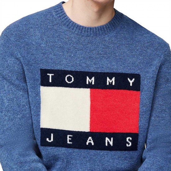 TOMMY JEANS REG MELANGE FLAG SWEATER ΑΝΔΡΙΚΟ